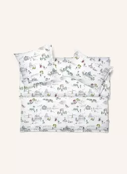 Наволочка Schlossberg PARIS MON AMOUR, белый/синий