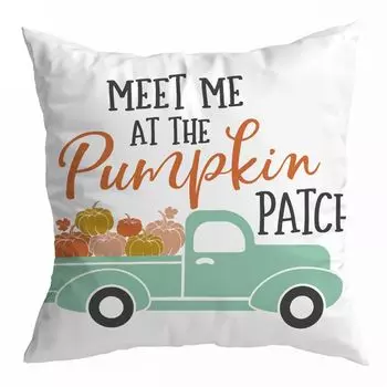 Наволочка со скрытой молнией, декоративная односторонняя наволочка с принтом на День благодарения и тыквой, декор для гостиной, офиса-D Stuttg