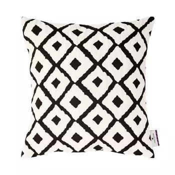 Наволочка Tom Tailor T-Small Squares, 40 см цвет wei/schwarz