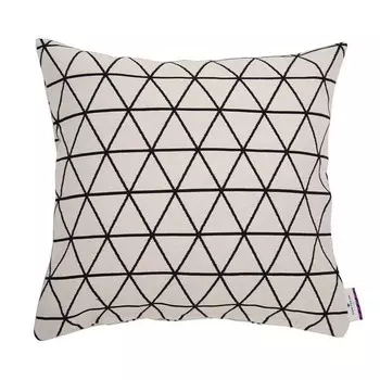 Наволочка Tom Tailor T-Triangle, 40 см цвет beige/schwarz