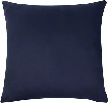 Наволочка трикотажная 80х80 см 100% хлопок темно-синяя livessa