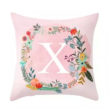 Наволочка Удобная текстура Антидеформируемый полиэстер Квадратная наволочка для спальни-X Stuttg