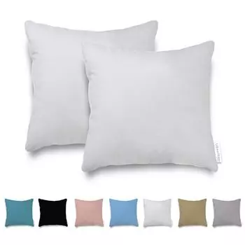 Наволочка Veluna Home 80x80см - 100% хлопок (2 шт.) - белый - плотная ткань 57 нитей/см - наволочка - сертифицирован Oeko Tex - Renforc