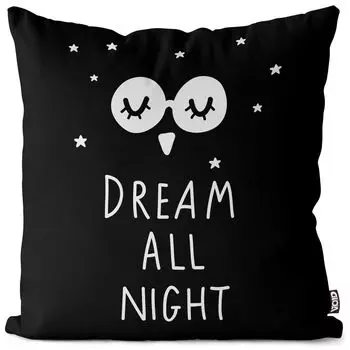 Наволочка VOID After Sleep Well Dreams, чехол для подушки, полиэстер, водонепроницаемый, для улицы, для использования в помещении, размер подушки: 80 x 80 см