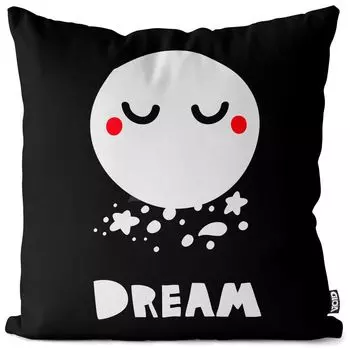 Наволочка VOID Sleeping Tarum Moon Stars, чехол для подушки, полиэстер, водонепроницаемый, для улицы, для использования в помещении, размер подушки: 80 x 80 см