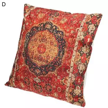 Наволочка в богемном стиле, моющаяся льняная наволочка со скрытой молнией для спальни-D Stuttg