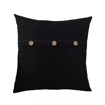 Наволочка, винтажный декор с пуговицами, наволочки, наволочка в стиле фермерского дома со скрытой молнией для дома-черный Stuttg