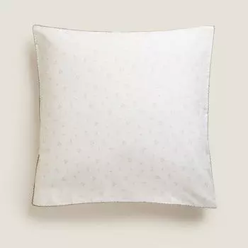 Наволочка Zara Home Clover Cotton, серый