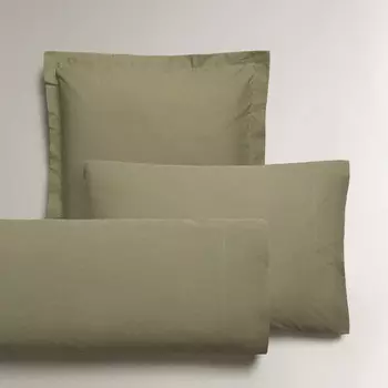 Наволочка Zara Home Cotton Percale, 200 г/м, зеленый