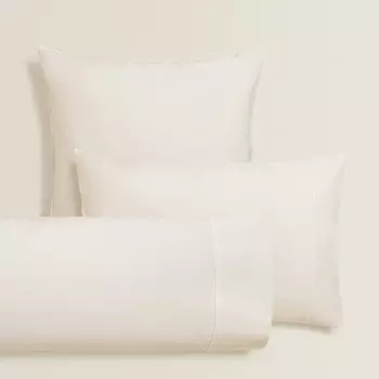 Наволочка Zara Home Cotton Percale, 300 нитей, экрю