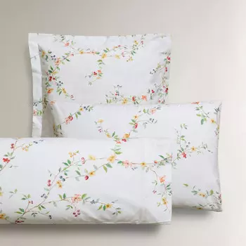 Наволочка Zara Home Floral Print Percale, 200 г/м