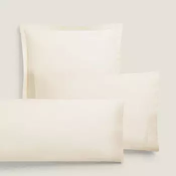 Наволочка Zara Home Sateen With Trim, 300 нитей, экрю