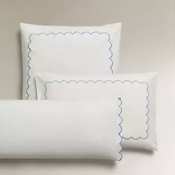 Наволочка Zara Home Scalloped, белый