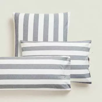 Наволочка Zara Home Striped, голубой