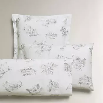 Наволочка Zara Home Toile De Jouy Beach