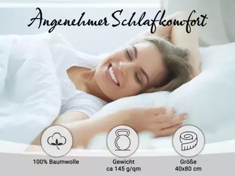 Наволочка Zollner, светло-серый