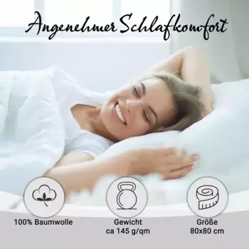 Наволочка Zollner, светло-серый