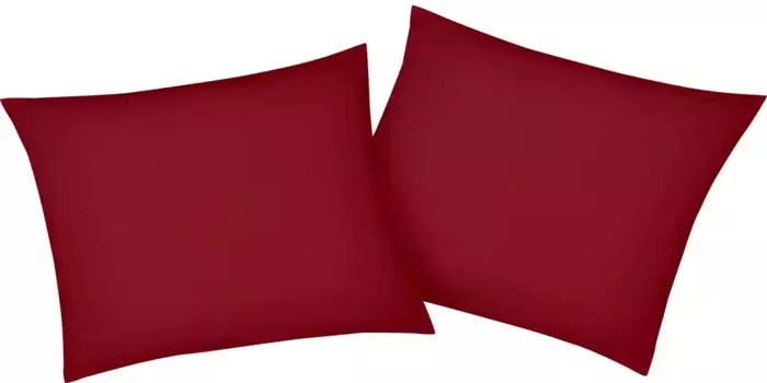 Наволочки bellana "Мако-Джерси-Эксклюзив", (2 шт.), из чистого хлопка 80х80 см, цвет rubin