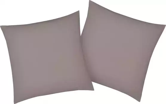 Наволочки bellana "Мако-Джерси-Эксклюзив", (2 шт.), из чистого хлопка 40х40 см, серо-коричневый