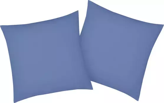 Наволочки bellana "Мако-Джерси-Эксклюзив", (2 шт.), из чистого хлопка 80х40 см, цвет mittelblau