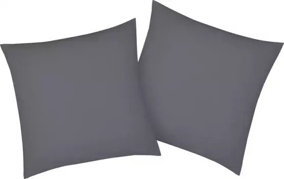 Наволочки bellana "Мако-Джерси-Эксклюзив", (2 шт.), из чистого хлопка 80х40 см, серый