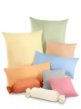 Наволочки Biberna, (2 шт.) 40х80 см, цвет steingrau