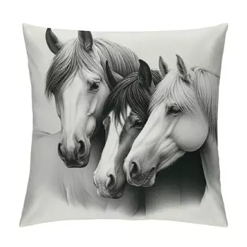 Наволочки декоративные Ulloord Horse, белый