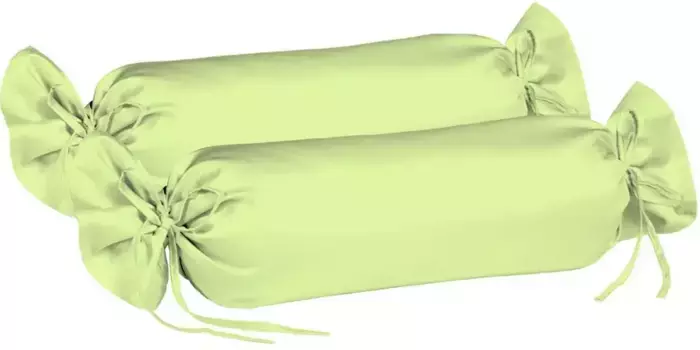 Наволочки fleuresse "Colours", (2 шт.), элегантный трикотаж интерлок без утюга, 100% хлопок 40х15 см, зеленый