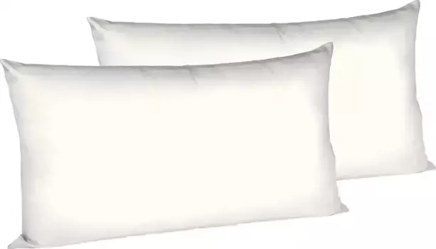 Наволочки fleuresse "Colours", (2 шт.), элегантный трикотаж интерлок без утюга, 100% хлопок 40х80 см, цвет naturwei