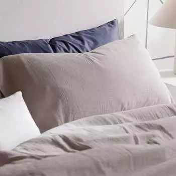 Наволочки из марлевого хлопка Bassols, песок