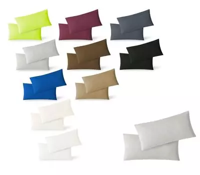 Наволочки из трикотажа, комплект из 2 эконом-упаковок на молнии, высокое качество, 40 х 60 см, серебристый Sdseetraum