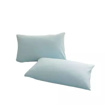 Наволочки, набор из 2 шт., стандартный размер 48x74 см, мягкие и дышащие хлопковые наволочки, приятные для кожи наволочки (голубые) CANDeal