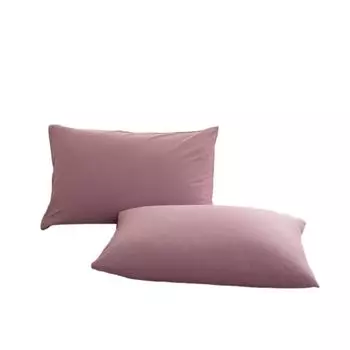 Наволочки, набор из 2 шт., стандартный размер 48x74 см, мягкие и дышащие хлопковые наволочки, приятные для кожи наволочки (фиолетовые) CANDeal