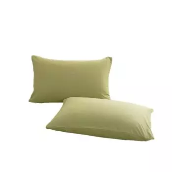 Наволочки, набор из 2 шт., стандартный размер 48x74 см, мягкие и дышащие хлопковые наволочки, приятные для кожи наволочки (оливковый) CANDeal