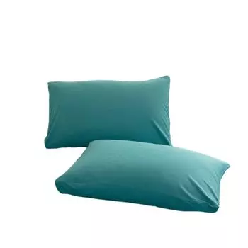 Наволочки, набор из 2 шт., стандартный размер 48x74 см, мягкие и дышащие хлопковые наволочки, приятные для кожи наволочки (Голубое озеро) CANDeal