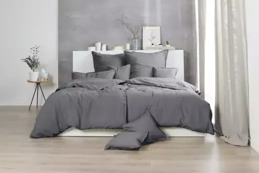 Наволочки Primera "Наволочки "Stone Washed", Primera (2 шт.)", (2 шт.), с имитацией камня 40х40 см, цвет anthrazit