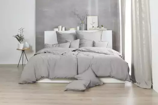 Наволочки Primera "Наволочки "Stone Washed", Primera (2 шт.)", (2 шт.), с имитацией камня 80х80 см, цвет kitt