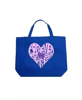 Навсегда в наших сердцах — большая сумка-тоут Word Art La Pop Art, красный