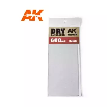 Наждачная бумага зернистостью 600 (сухая), Supplies & Accessories (AK-Interactive)