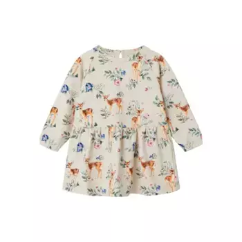 Название It спортивное платье «NMFOJETTE SWEAT DRESS BRU» Name It, цвет Peyote Melange