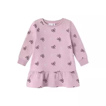 Название It спортивное платье «NMFRUE SWEAT DRESS BRU BOX» Name It, цвет Corsage