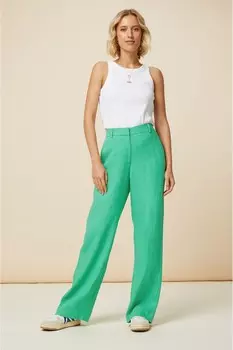 Название льняных брюк Aspiga, зеленый
