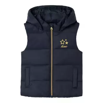 Название Стеганый жилет It «NMFMONAY VEST PB» со светоотражающими деталями Name It, цвет Dark Sapphire