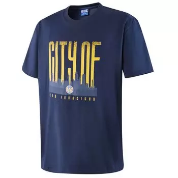 NBA Футболка с втачными рукавами, унисекс, темно-синяя