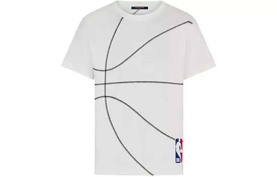 Nba X Новые квартальные продукты LV Футболка мужская белая Louis Vuitton, белый