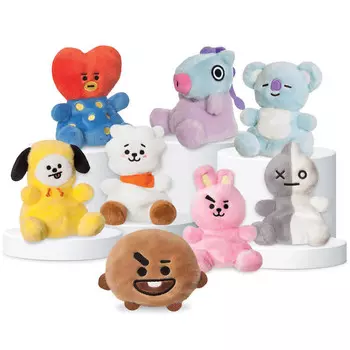 ND38_61509 Line Friends BT21 - Плюшевый талисман 13 см SHOOKY Palm Pals Inna marka