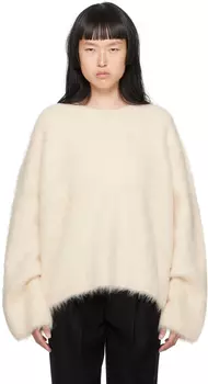 Не совсем белый свитер свободного кроя TOTEME