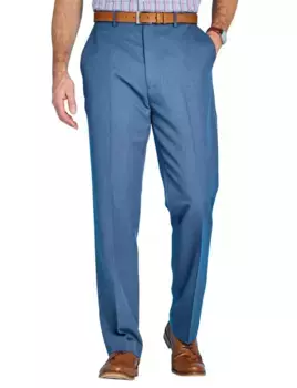 Не требующие ухода брюки, устойчивые к воде и пятнам, со скрытым эластичным поясом Pegasus, синий