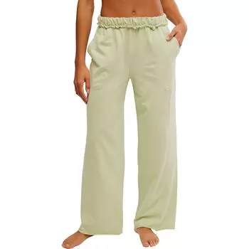 Не жди, домашние брюки Free People, синий