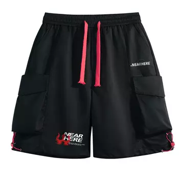 Near Here РЯДОМ ЗДЕСЬ Шорты-карго унисекс, Хаки (молния)